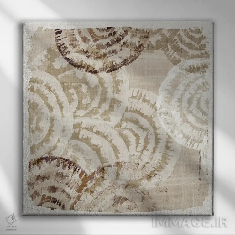 تابلو طرح حصیری ۲ اثر اوا واتس - نمای روبهرو روی دیوار