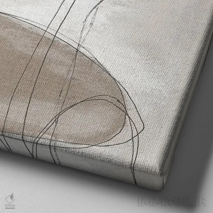 تابلو اینوشوک مدرن ۲ اثر اوا واتس - نمای نزدیک بافت بوم