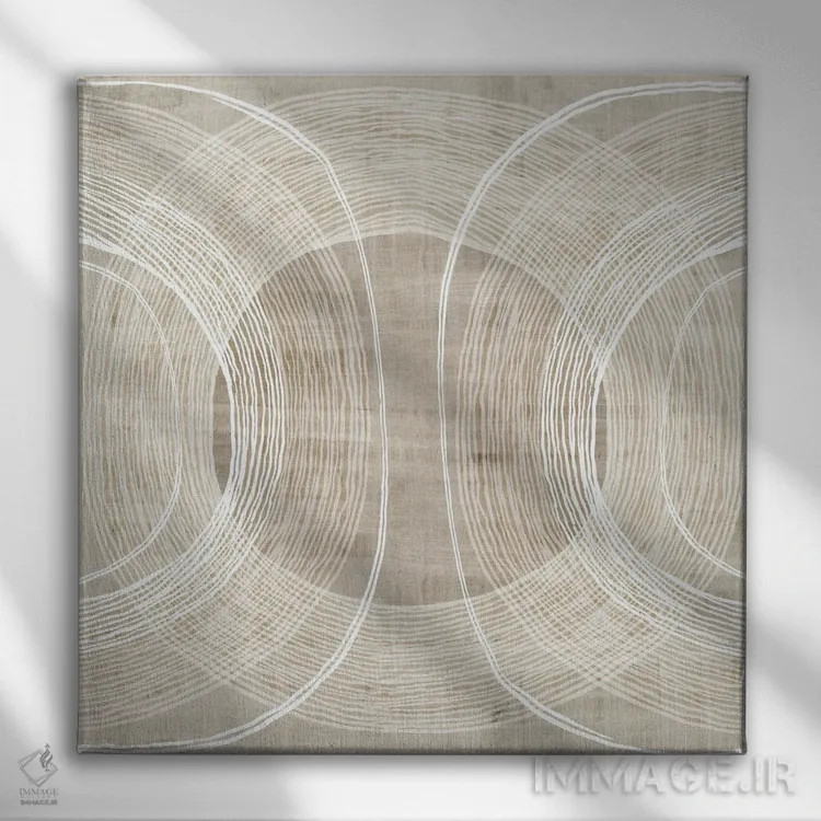 تابلو دایرههای ارگانیک ۲ اثر اوا واتس - نمای روبهرو روی دیوار