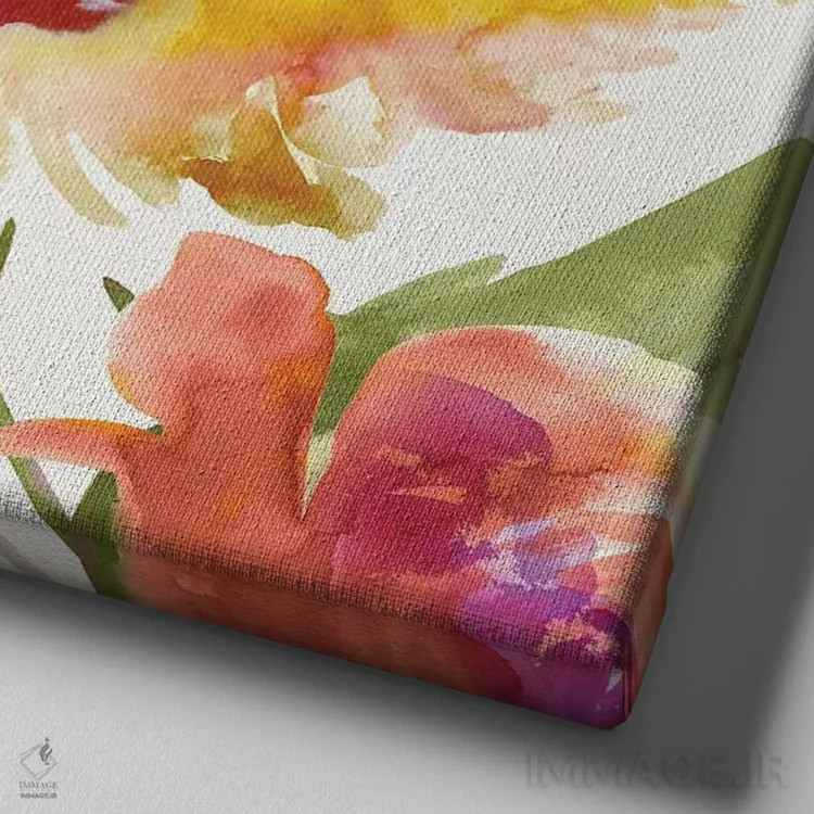 تابلو تابستان گرم ۱ اثر اوا واتس - نمای نزدیک بافت بوم