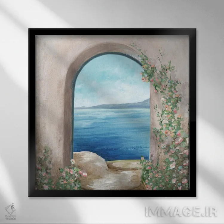 تابلو زیبایی دستنخورده اثر اوا واتس - نمای قابدار مشکی