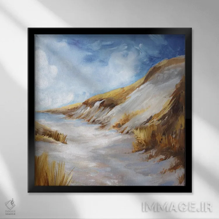 تابلو ای کاش من آنجا بودم اثر اوا واتس - نمای قابدار مشکی