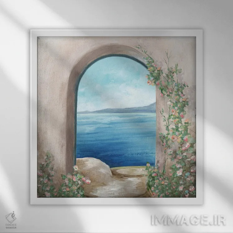 تابلو زیبایی دستنخورده اثر اوا واتس - نمای قابدار سفید