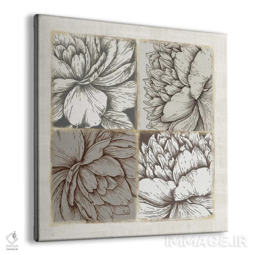 تابلو کاشی گیاهی اثر اوا واتس - نمای پرسپکتیو محصول