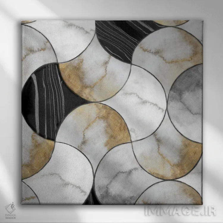 تابلو کاشیهای لوکس اثر اوا واتس - نمای روبهرو روی دیوار
