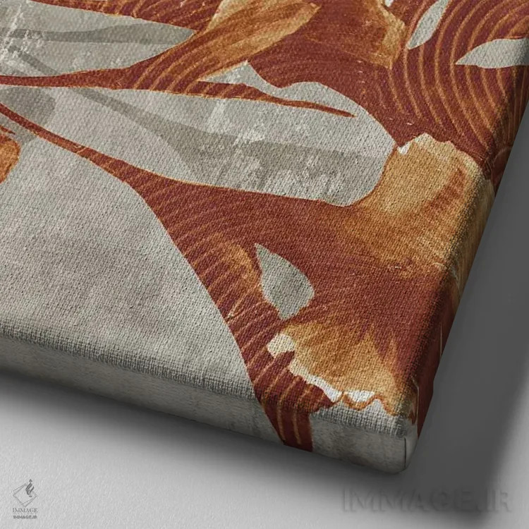 تابلو مرجان روستایی ۲ اثر اوا واتس - نمای نزدیک بافت بوم