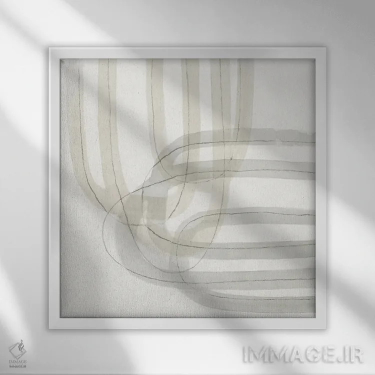 تابلو پیچ مدرن ۳ اثر اوا واتس - نمای قابدار سفید