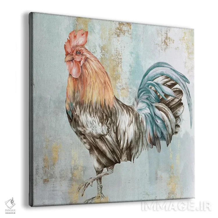 تابلو سروصدای خروس ۲ اثر اوا واتس - نمای پرسپکتیو محصول