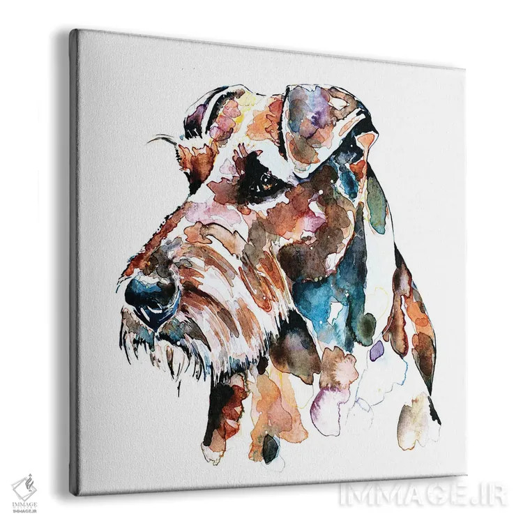 تابلو وصلهدوزی تِریِر ایرلندی اثر ادز واترکالرز (برند نقاشی آبرنگ) - نمای پرسپکتیو محصول