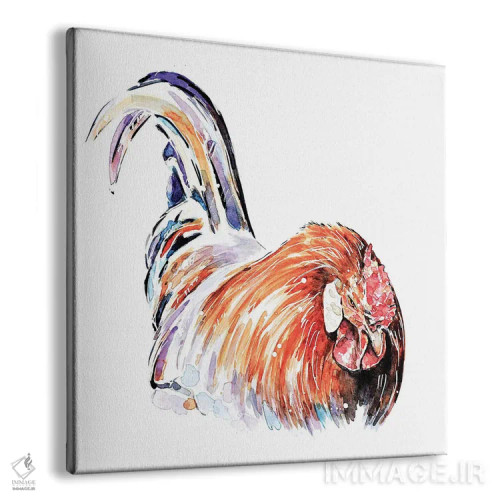 تابلو خروس اثر ادز واترکالرز (برند نقاشی آبرنگ) - نمای پرسپکتیو محصول