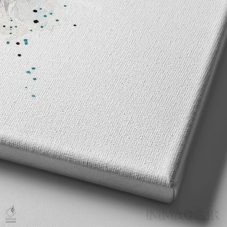 تابلو تِریِر بدلینگتون ۲ اثر ادز واترکالرز (برند نقاشی آبرنگ) - نمای نزدیک بافت بوم