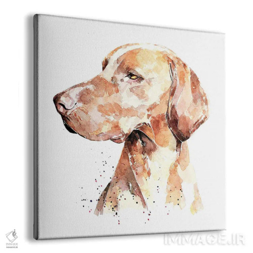 تابلو ویزسلا: یک پنی بابت افکارت (نژاد سگ) اثر ادز واترکالرز (برند نقاشی آبرنگ) - نمای پرسپکتیو محصول