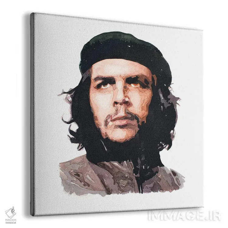 تابلو چه (چه گوارا) اثر ادز واترکالرز (برند نقاشی آبرنگ) - نمای پرسپکتیو محصول