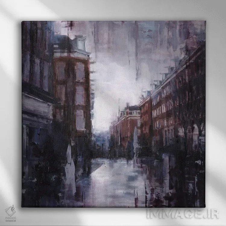 تابلو آمستردام ۲۲ ۰۱ اثر ادوارد وارکنتین - نمای روبهرو روی دیوار