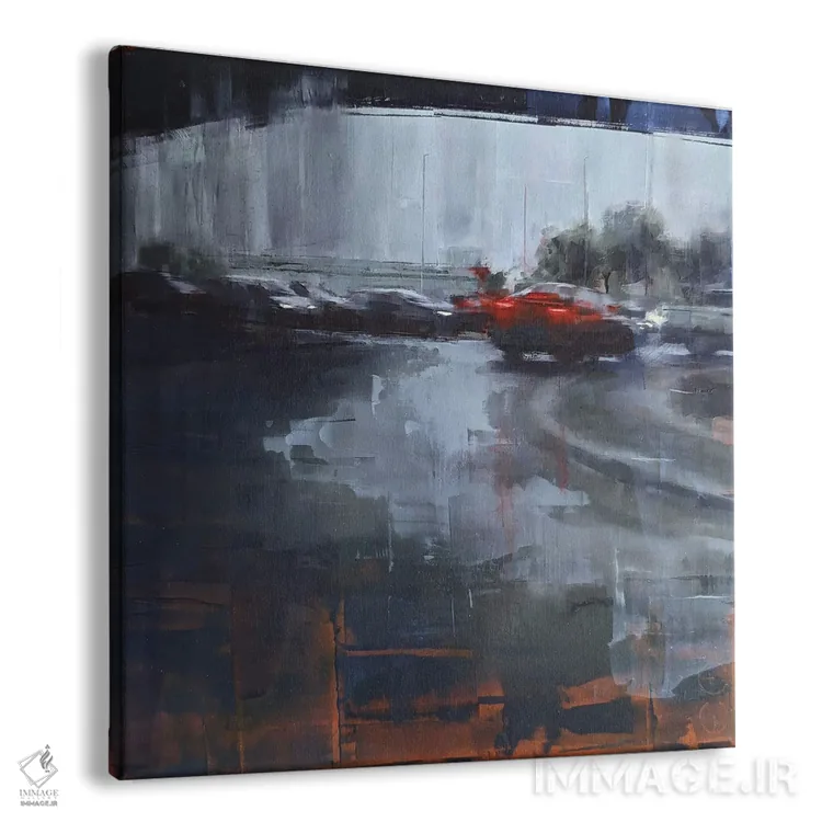 تابلو باران در کل II (احتمالاً کوالالامپور) اثر ادوارد وارکنتین - نمای پرسپکتیو محصول