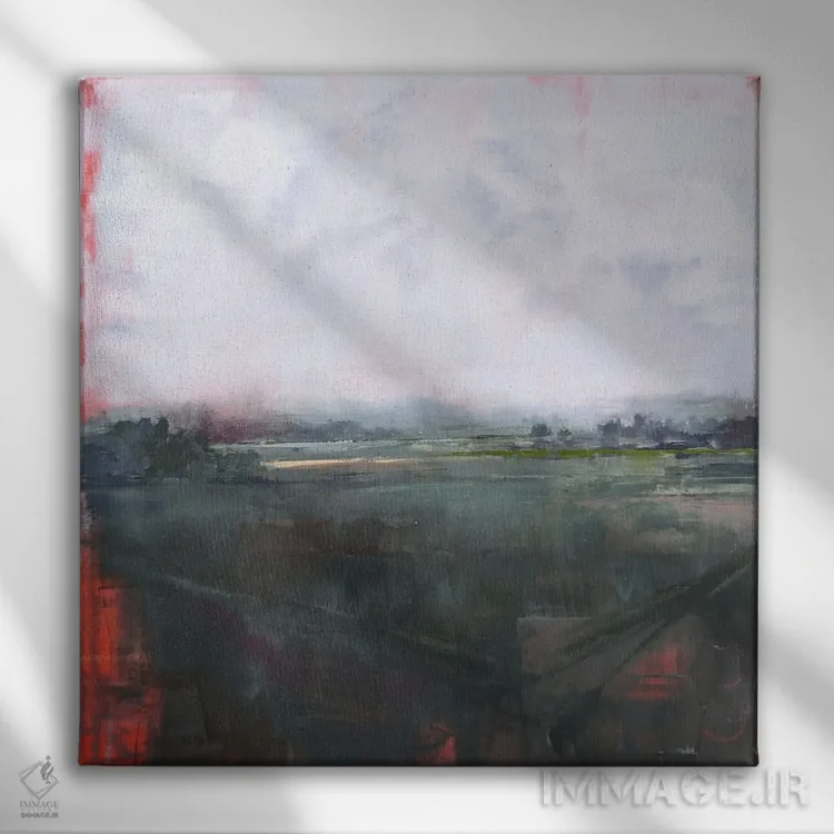 تابلو زمین اثر ادوارد وارکنتین - نمای روبهرو روی دیوار