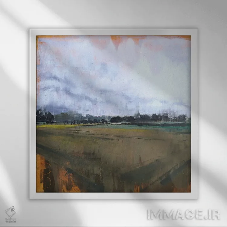 تابلو هیچجا III اثر ادوارد وارکنتین - نمای قابدار سفید