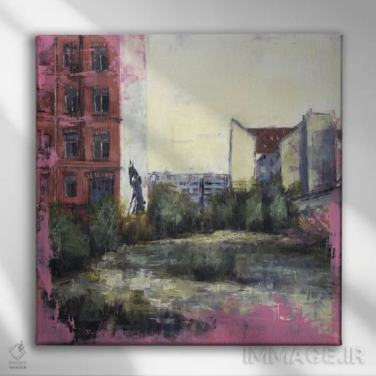 تابلو برلین ۲۱ ۰۳ اثر ادوارد وارکنتین - نمای روبهرو روی دیوار