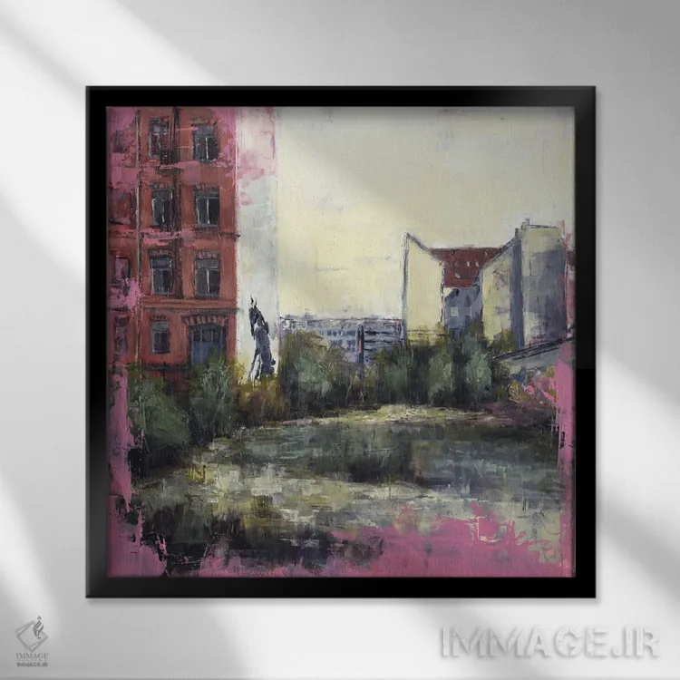 تابلو برلین ۲۱ ۰۳ اثر ادوارد وارکنتین - نمای قابدار مشکی