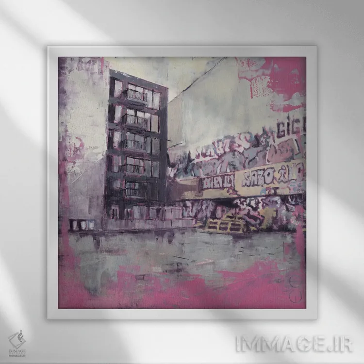 تابلو برلین ۲۱ ۰۴ اثر ادوارد وارکنتین - نمای قابدار سفید