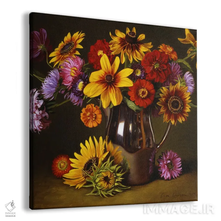 تابلو یک دسته رنگارنگ I اثر ایوان ویلسون - نمای پرسپکتیو محصول