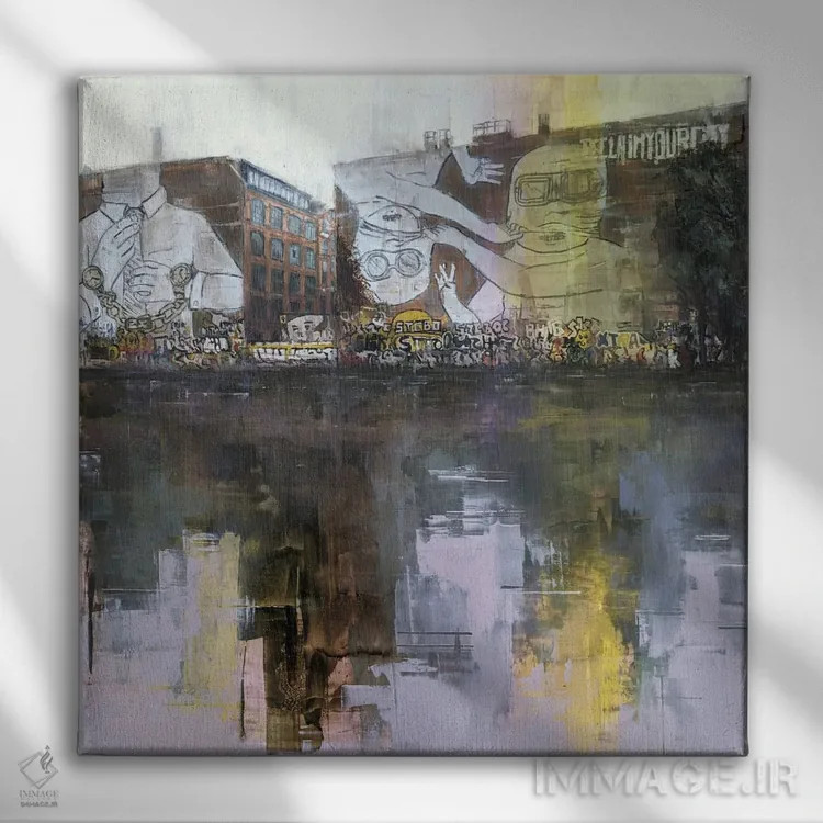 تابلو برلین ۲۳ ۰۲ اثر ادوارد وارکنتین - نمای روبهرو روی دیوار