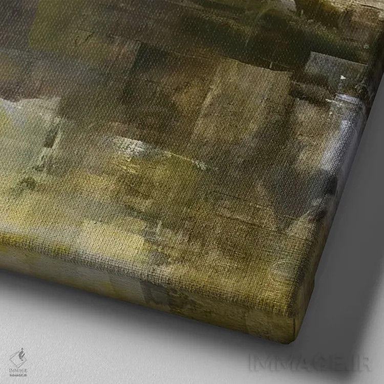 تابلو برلین ۲۳ ۰۱ اثر ادوارد وارکنتین - نمای نزدیک بافت بوم