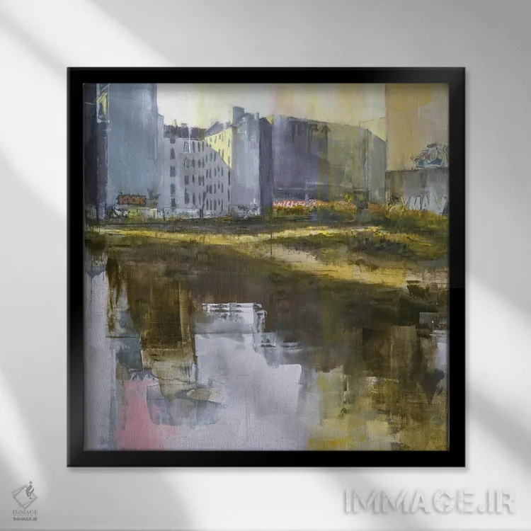 تابلو برلین ۲۳ ۰۱ اثر ادوارد وارکنتین - نمای قابدار مشکی