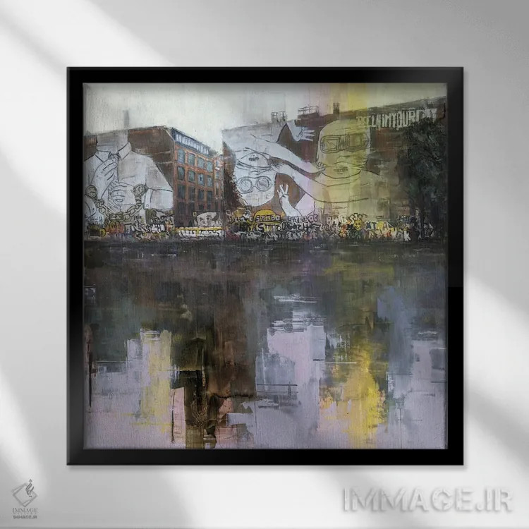 تابلو برلین ۲۳ ۰۲ اثر ادوارد وارکنتین - نمای قابدار مشکی