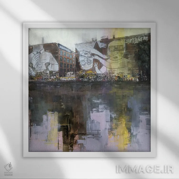 تابلو برلین ۲۳ ۰۲ اثر ادوارد وارکنتین - نمای قابدار سفید