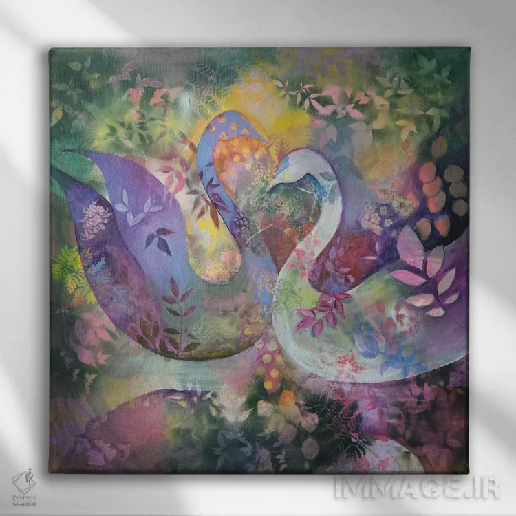 تابلو دو قوی اثر الیری ریـدال - نمای روبهرو روی دیوار