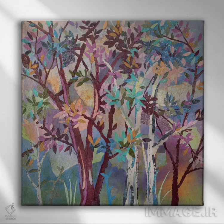 تابلو هر درخت جواهری است اثر الیری ریـدال - نمای روبهرو روی دیوار