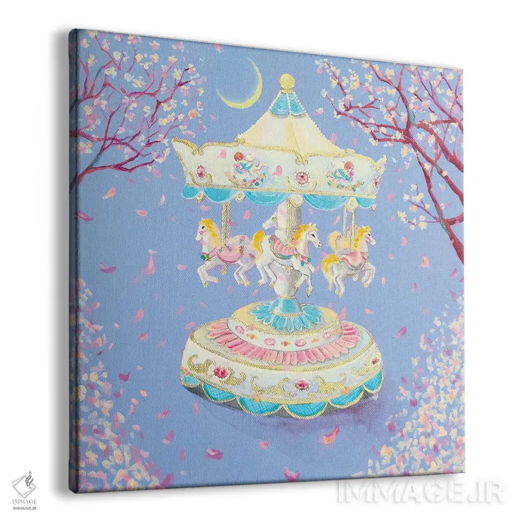 تابلو چرخوفلک شکوفهی گیلاس اثر یوری کیم - نمای پرسپکتیو محصول