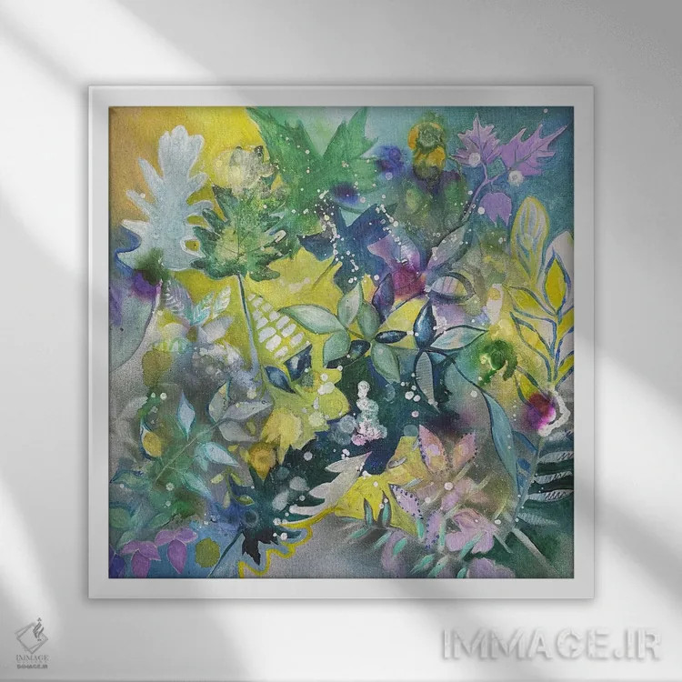 تابلو آشوب طبیعت اثر الیری ریـدال - نمای قابدار سفید