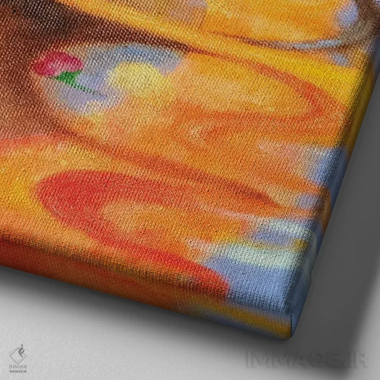 تابلو خیالپرداز: جکدوری اثر یوری کیم - نمای نزدیک بافت بوم