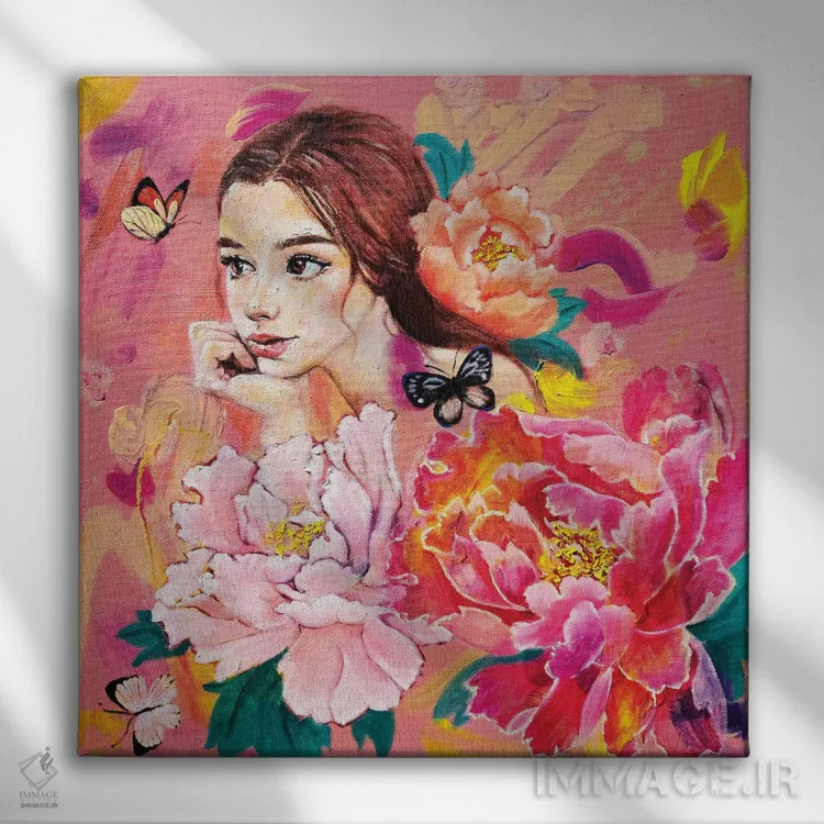 تابلو به تو فکر میکنم اثر یوری کیم - نمای روبهرو روی دیوار