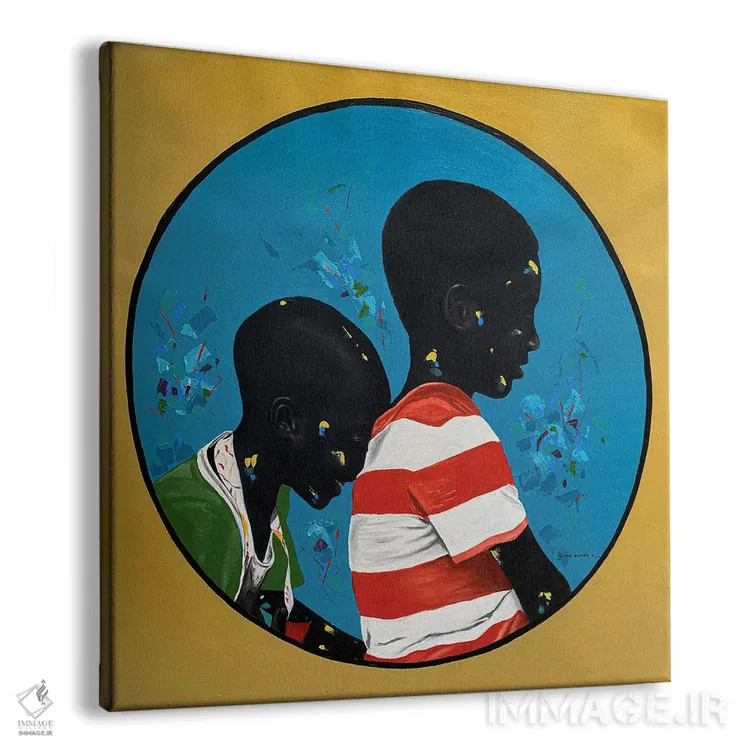 تابلو نمایش ماه آفریقایی اثر اییتایو الاگبه - نمای پرسپکتیو محصول