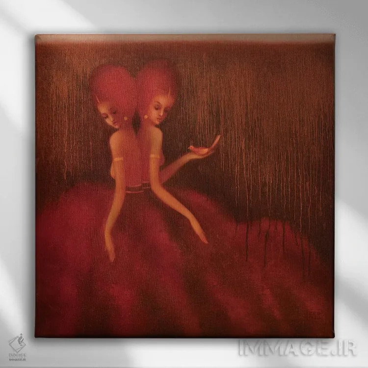 تابلو آرزو کن اثر ادوارد زنتسیک - نمای روبهرو روی دیوار