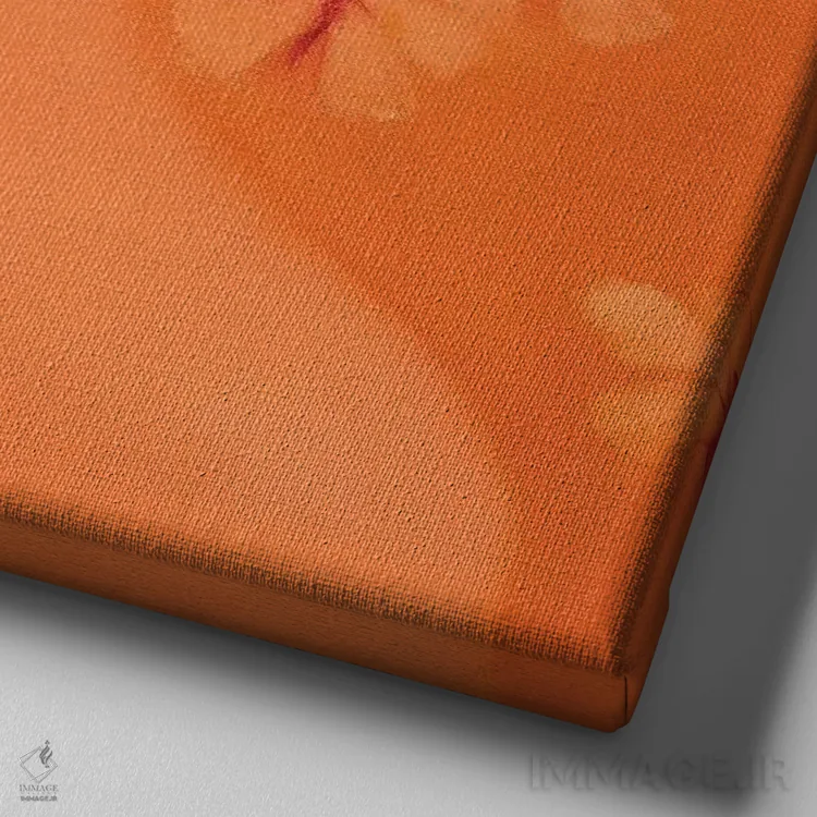 تابلو گلهای موسیقایی اثر ادوارد زنتسیک - نمای نزدیک بافت بوم