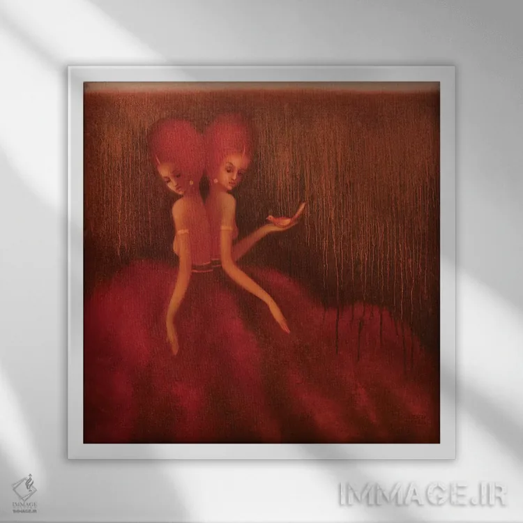 تابلو آرزو کن اثر ادوارد زنتسیک - نمای قابدار سفید