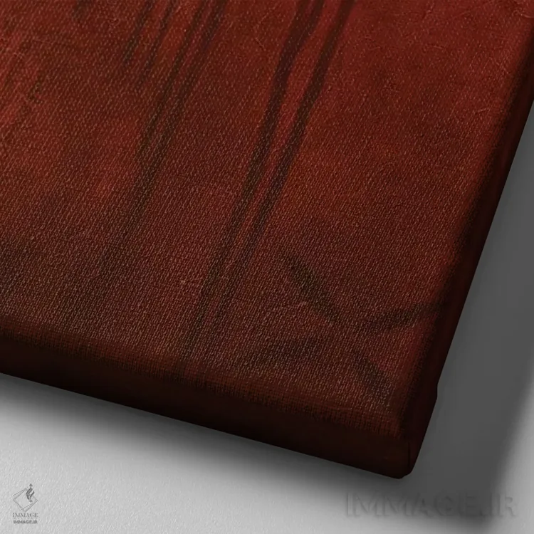 تابلو نزد قورباغهٔ قرمز اثر ادوارد زنتسیک - نمای نزدیک بافت بوم