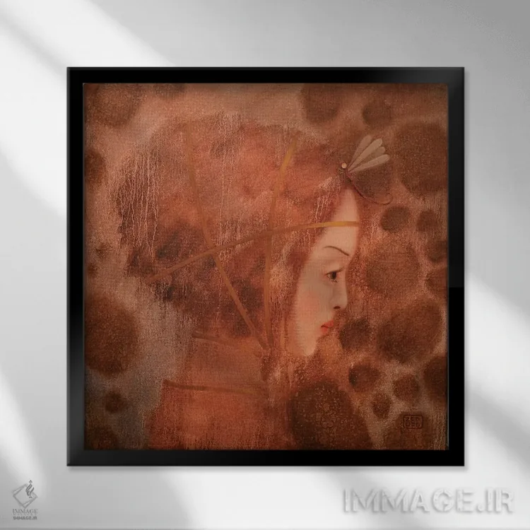 تابلو عشق من اثر ادوارد زنتسیک - نمای قابدار مشکی