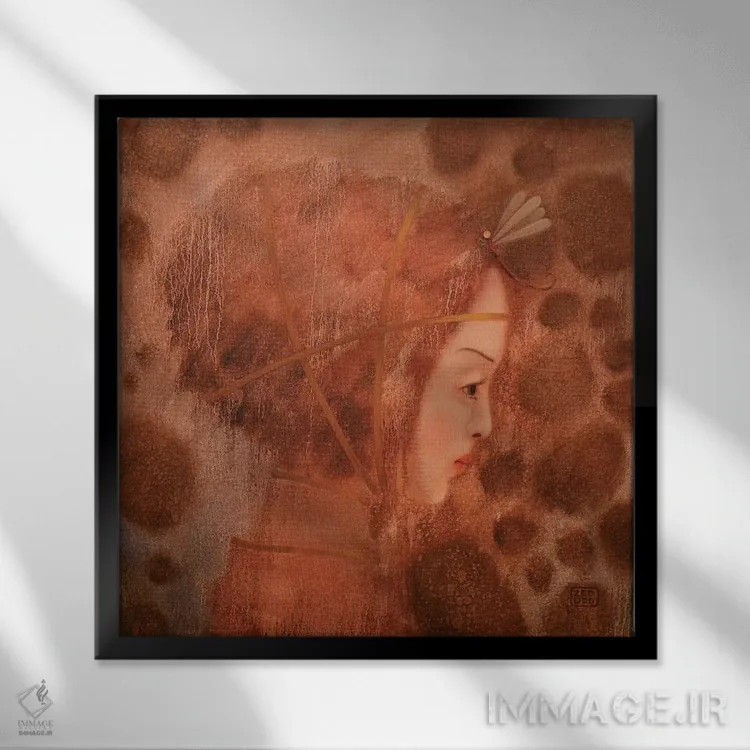 تابلو عشق من اثر ادوارد زنتسیک - نمای قابدار مشکی