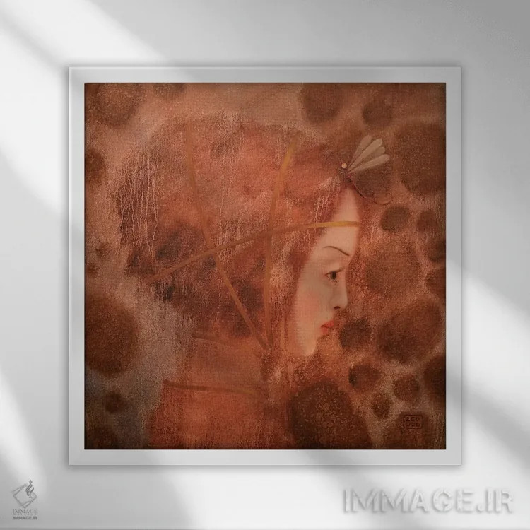 تابلو عشق من اثر ادوارد زنتسیک - نمای قابدار سفید