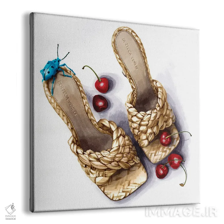 تابلو کفشهای بافتنی اثر الیزاوتا مولچانووا - نمای پرسپکتیو محصول