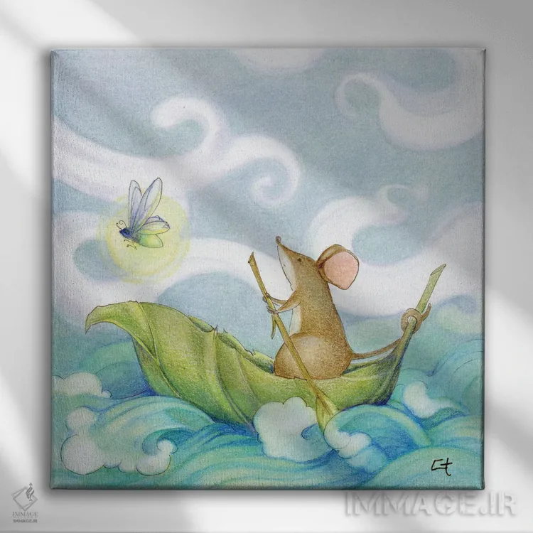 تابلو نور راهنمای خود را دنبال کن اثر مایت فلای آرت اند ایلاستریشن (استودیو طراحی و تصویرگری) - نمای روبهرو روی دیوار