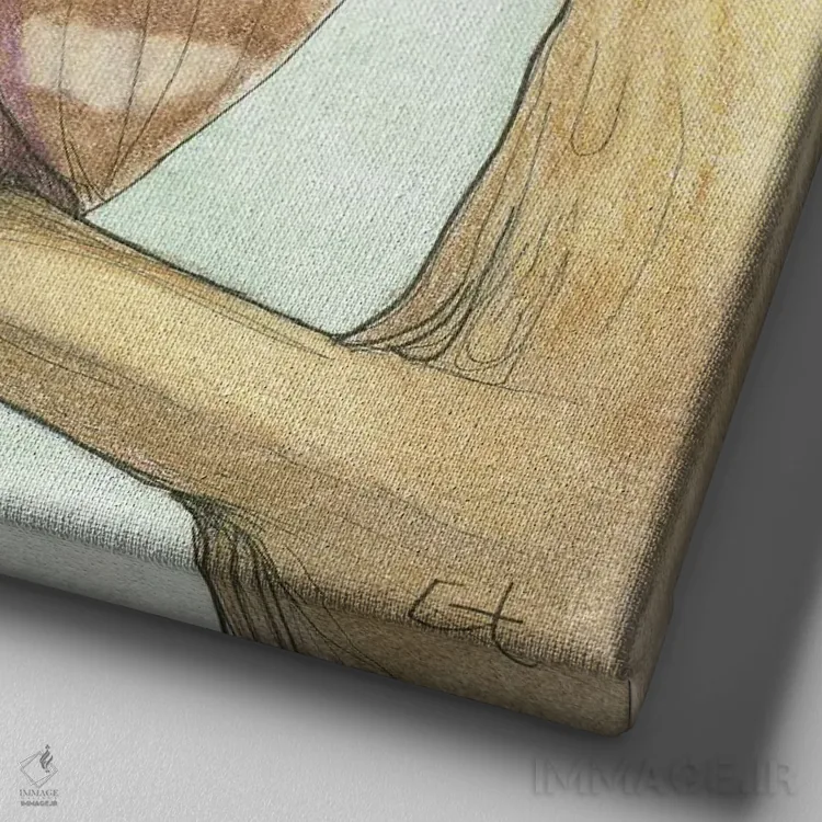 تابلو دوستی به شجاعت نیاز دارد اثر مایت فلای آرت اند ایلاستریشن (استودیو طراحی و تصویرگری) - نمای نزدیک بافت بوم