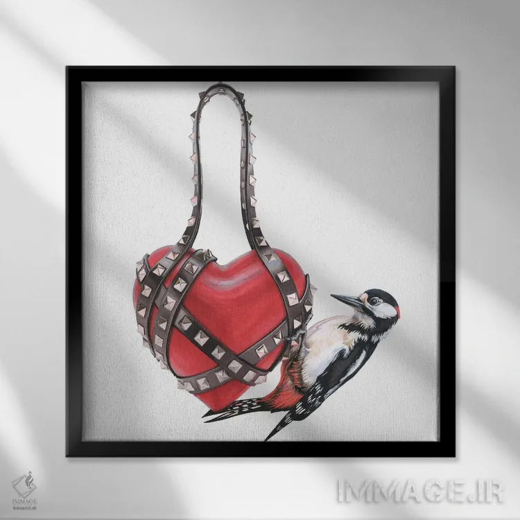 تابلو دلبربا اثر الیزاوتا مولچانووا - نمای قابدار مشکی