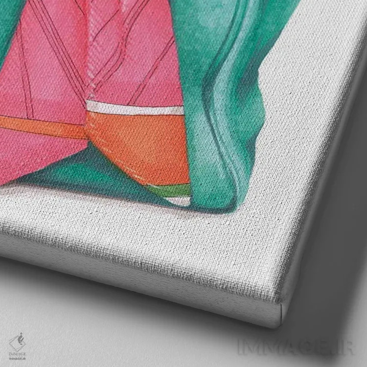 تابلو چیواوا جین در کیف برکین هرمس اثر الیزاوتا مولچانووا - نمای نزدیک بافت بوم