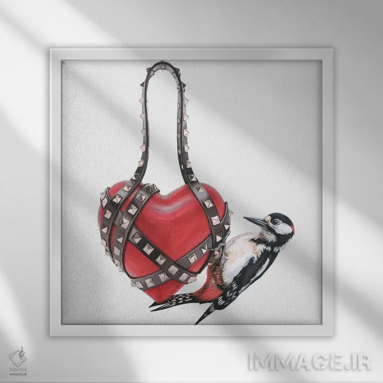 تابلو دلبربا اثر الیزاوتا مولچانووا - نمای قابدار سفید